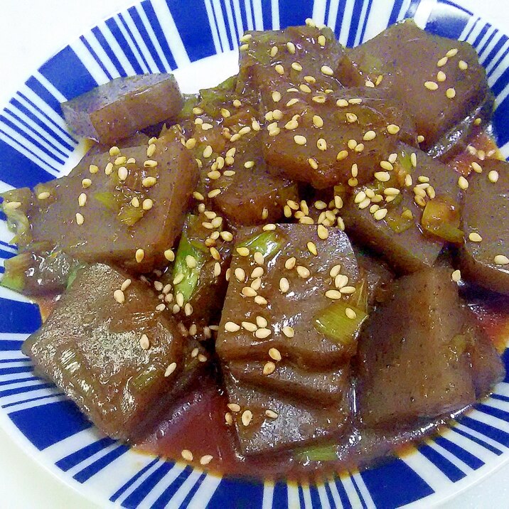 蒟蒻の香味炒め++